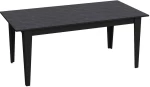 Τραπέζι Polka 875ZNA2907 180x90x76,8cm Marble Effect Black Μοριοσανίδα, Μελαμίνη