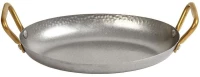 Σαγανάκι Σφυρήλατο Snow FEV145 28x18x4cm Silver-Gold Espiel 28cm Ανοξείδωτο Ατσάλι