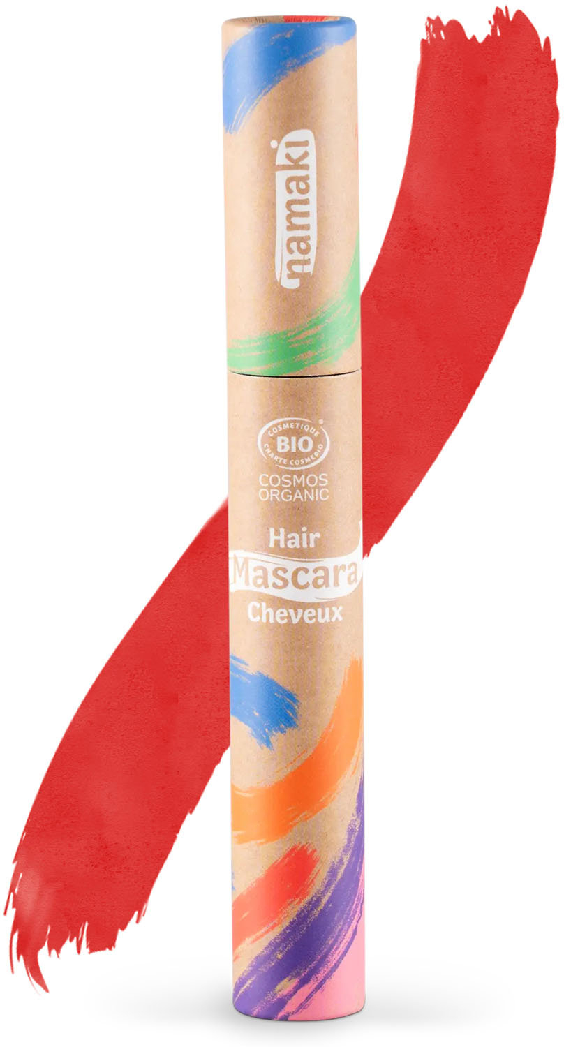 Bio Μάσκαρα Μαλλιών, Κόκκινο - Namaki