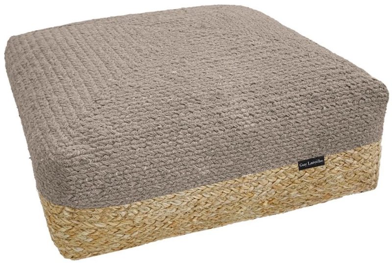 Πουφ Maya Boho 50X50X25 Taupe Guy Laroche