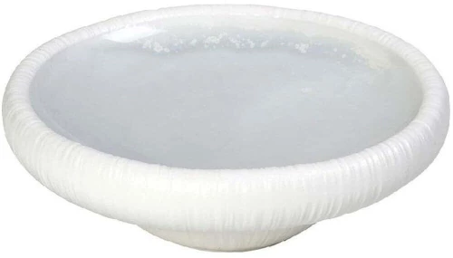 Πιάτο Ρηχό Διπλότοιxο Με Πόδι Zen SOR209K2 22,7x7,2cm Sky Blue-White Espiel Πορσελάνη