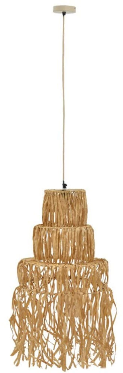 Φωτιστικό Οροφής Nairan 311-000003 Φ30x125cm 1xE27 10W Natural Inart