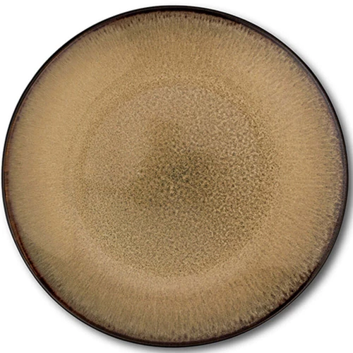 Πιάτο Γλυκού Skylar 10-017-032 Φ20x2,7cm Brown Nava Πηλός