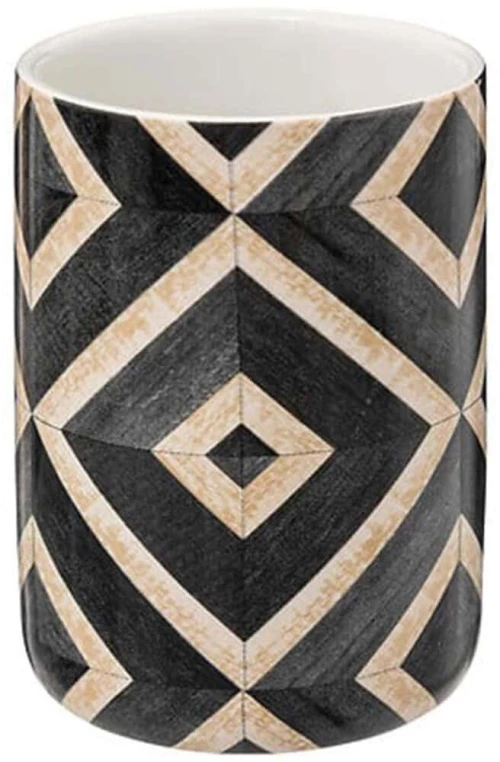 Ποτηροθήκη Canvas 174909Β 7,6x7,6x10,2cm Multi Marva Κεραμικό