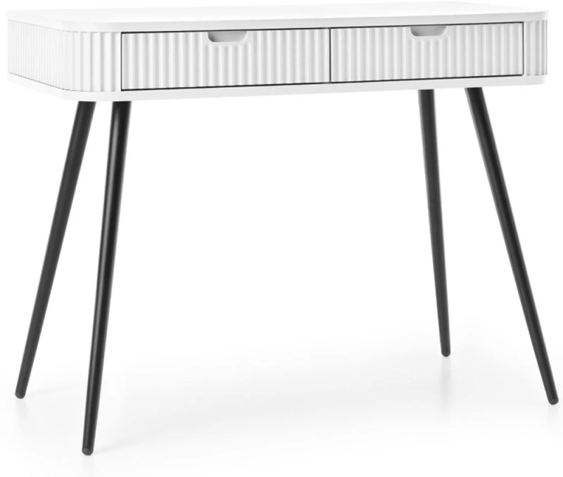 Κονσόλα Zova T-103_Bi_BL 103x49x80cm White-Anthracite Μελαμίνη,Mdf