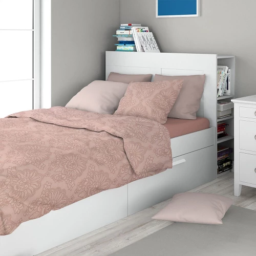 Σεντόνια Άρτεμις 703 (Σετ 3τμχ) Dusty Rose DimCol Single 160x240cm 100% Βαμβάκι