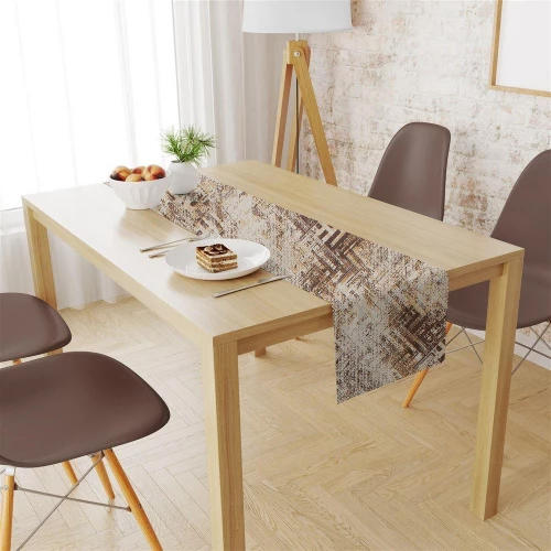 Τραβέρσα Αλέκιαστη Skid Marks 472 Beige DimCol 40Χ180 Βαμβάκι-Πολυέστερ