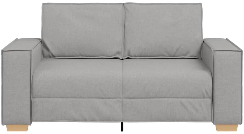 vidaXL Διθέσιος Καναπές Cloud Γκρι 120 εκ. Υφασμάτινος