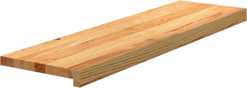 vidaXL Πατάκια Σκάλας 4 τεμ. Ανοιχτό Καφέ 90x30x2 cm Ξύλο Δρυός