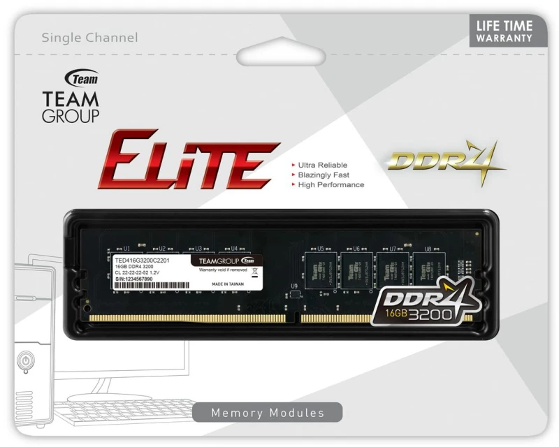 Μνήμη RAM Team Group TED416G3200C2201