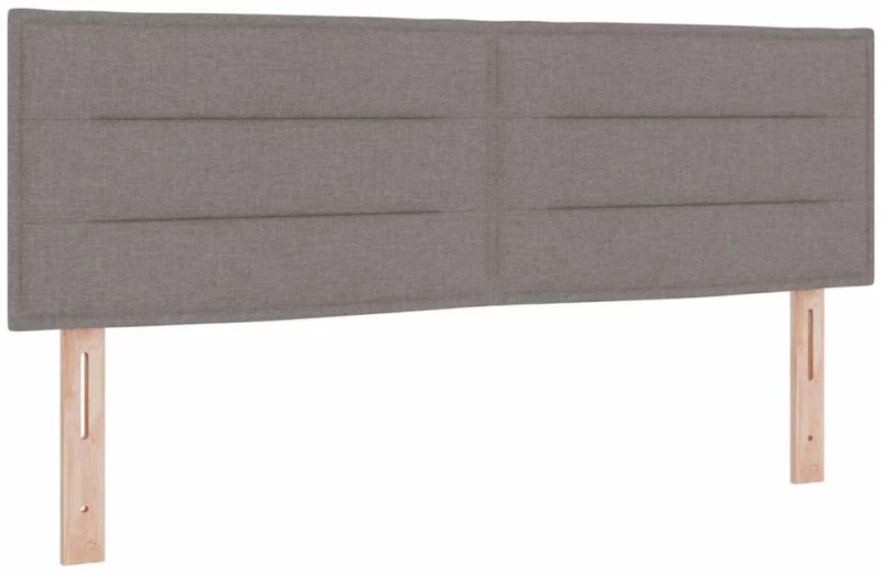 vidaXL Κρεβάτι Box Spring με Στρώμα σε Ταμπά - 140 x 200 εκ, Ύφασμα