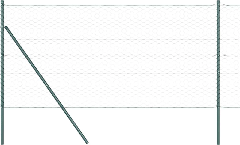 vidaXL Έξαπλο Φράχτη Πράσινος 1.2x10 m Χάλυβας