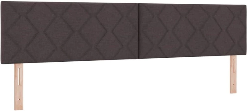 κρεβάτι Box Spring με στρώμα vidaXL Καφέ 200x200 εκ Υφασμάτινο