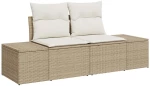 vidaXL Σετ Σαφάκι Κήπου 7 pcs Beige, λευκό 55 x 55 x 37 εκ