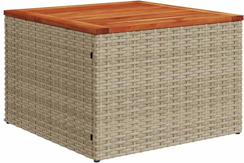 vidaXL Σετ Σαφάκι Κήπου 7 pcs Beige, λευκό 55 x 55 x 37 εκ