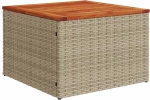 vidaXL Σετ Σαφάκι Κήπου 7 pcs Beige, λευκό 55 x 55 x 37 εκ
