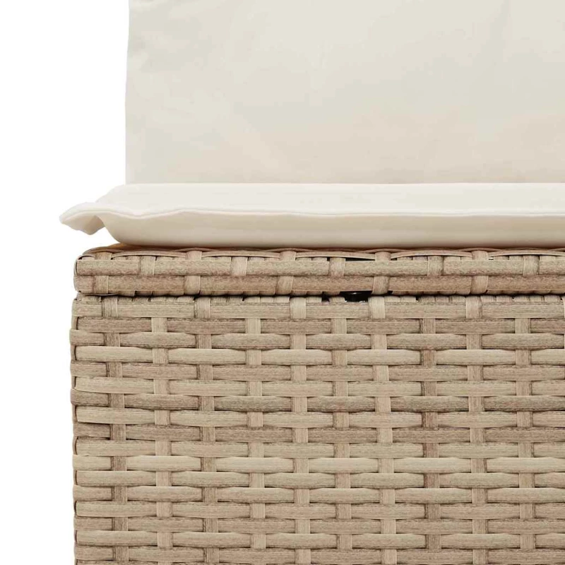 vidaXL Σετ Σαφάκι Κήπου 7 pcs Beige, λευκό 55 x 55 x 37 εκ