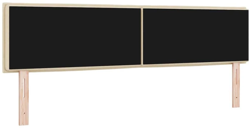 vidaXL LED Κεφαλάρι Γραμμές Σχεδίασης Κρεμ 90 εκ Ύφασμα