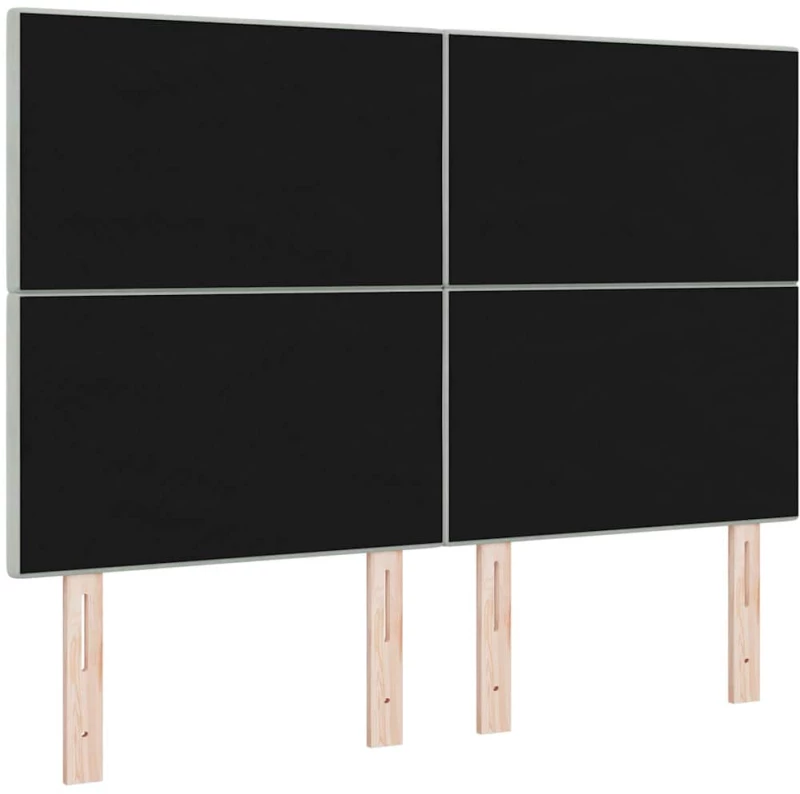 vidaXL LED Κεφαλάρι Φωτισμού Γκρι 80 εκ Βελούδο