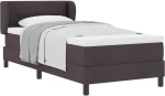 κρεβάτι box spring vidaXL με στρώμα Καφέ 80x200 εκ. Υφάσματος