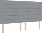 Κρεβάτι Box Spring με Στρώμα vidaXL Ανοιχτό Γκρι 180x200 εκ. Υφάσματος