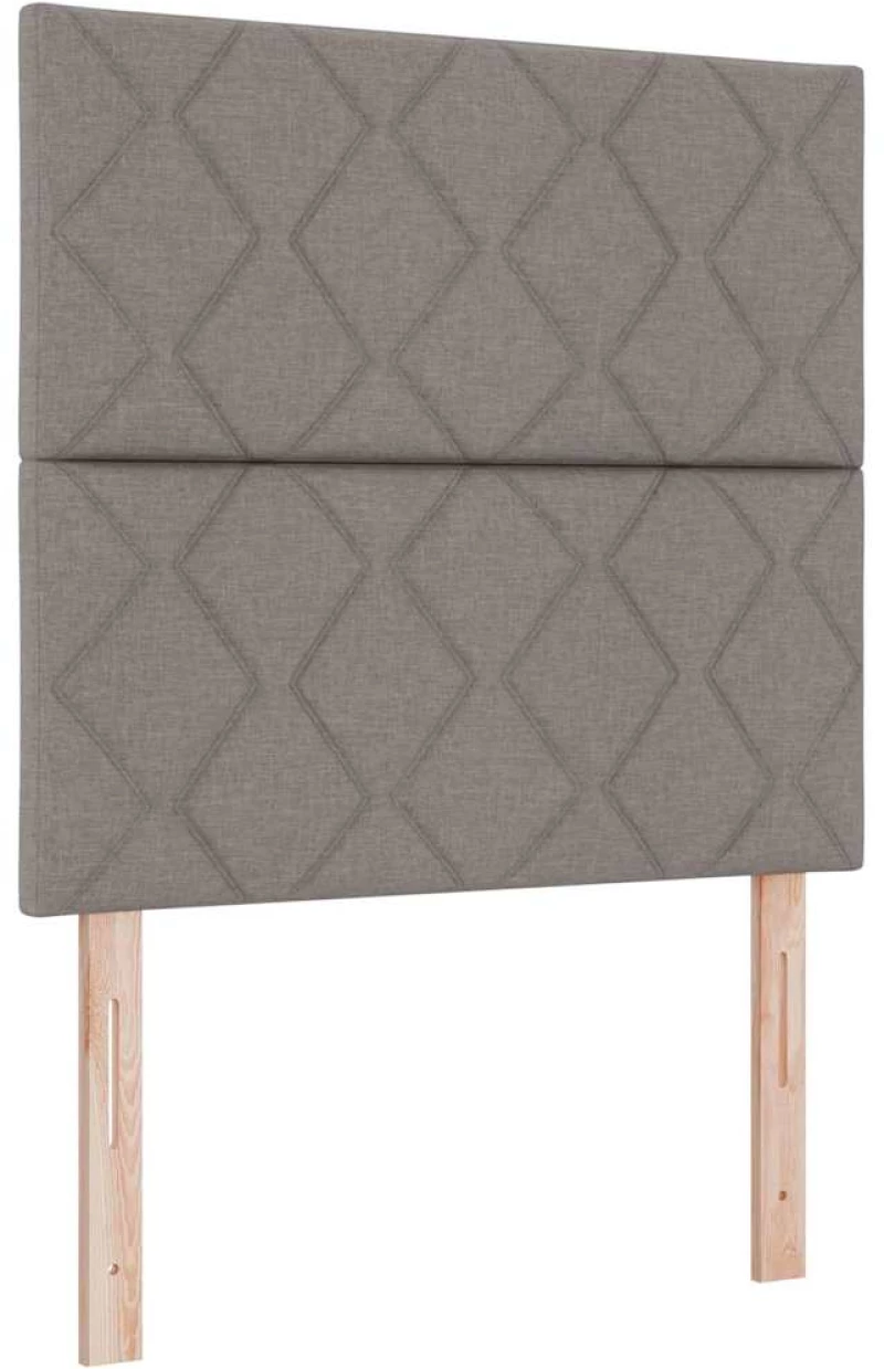 vidaXL Κρεβάτι Box Spring με Στρώμα Ταπάζ 90x200 εκ. Υφασμάτινο