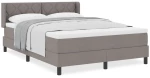 vidaXL Κρεβάτι Box Spring με Στρώμα σε Ταμπά - 160 x 200 εκ. Ύφασμα