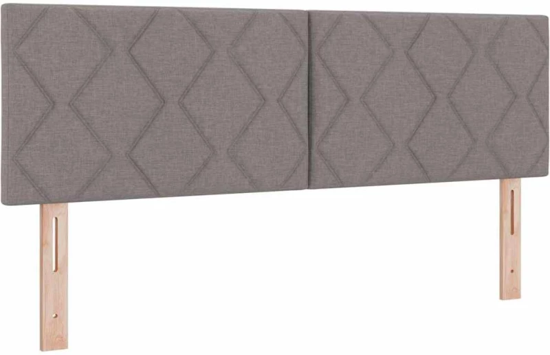 vidaXL Κρεβάτι Box Spring με Στρώμα σε Ταμπά - 160 x 200 εκ. Ύφασμα