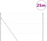 vidaXL Περίφραξη Πεδίου 1,2x25 μ Γαλβανισμένος Χάλυβας
