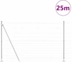 vidaXL Φράχτης Περιοχής 1.5x25 μ Γαλβανισμένος Χάλυβας