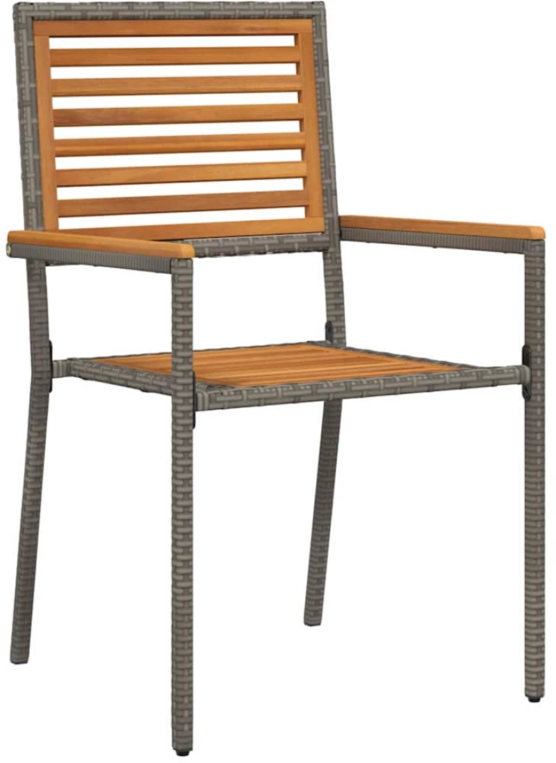 vidaXL Σετ Τραπεζαρίας Κήπου 3 pcs Γκρι 110 x 110 x 75 cm