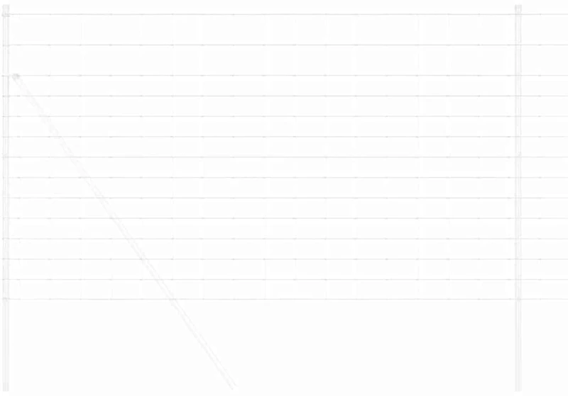 vidaXL Φράχτης Κήπου 1.4 x 25 μ Γαλβανισμένο Ατσάλι