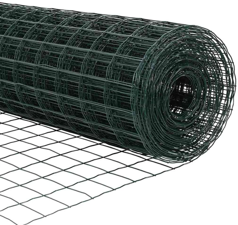 vidaXL Euro Φράκτης Πράσινος 1x10 μ Σίδερο