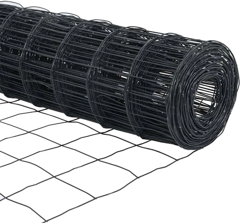 vidaXL Ευρωπαϊκός Φράχτης Γκρι 0,4x25 μ Σίδηρος
