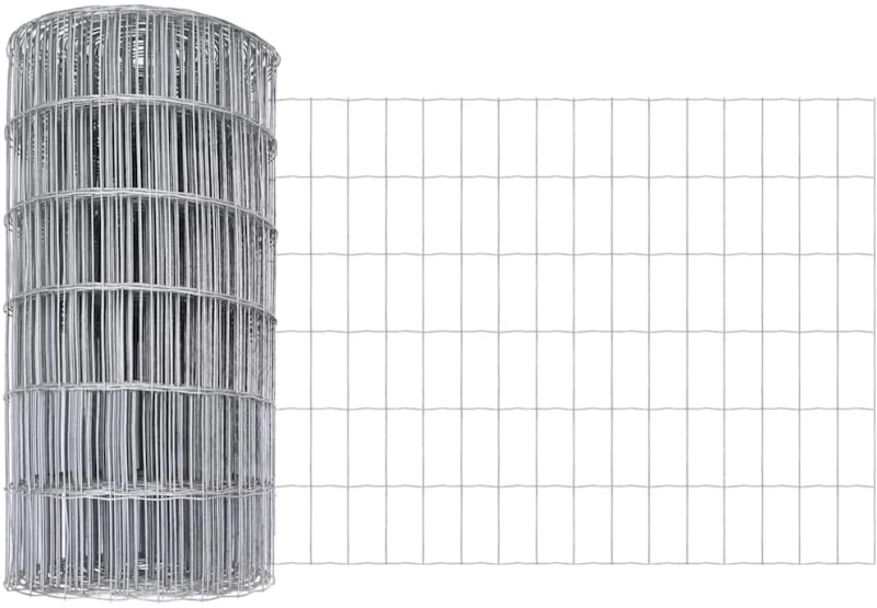 vidaXL Ευρωπαϊκή Περίφραξη 0,8x10 μ Γαλβανισμένο Ατσάλι