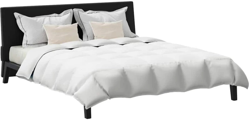 vidaXL Πάπλωμα με μαξιλάρι 3 pcs Λευκό 200 x 220 cm Πούπουλο