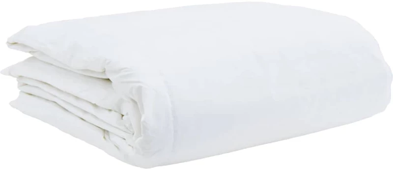 vidaXL Πάπλωμα με μαξιλάρι 3 pcs Λευκό 200 x 220 cm Πούπουλο