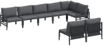 vidaXL Σετ Καναπέ Κήπου 8 pcs Ανθρακί Ατσάλι