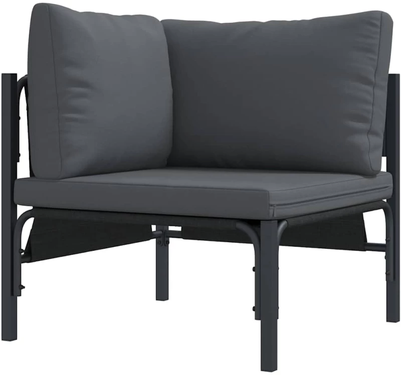 vidaXL Σετ Καναπέ Κήπου 8 pcs Ανθρακί Ατσάλι