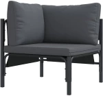 vidaXL Σετ Καναπέ Κήπου 8 pcs Ανθρακί Ατσάλι