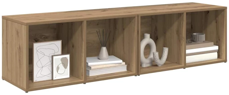 vidaXL Σετ επίπλου τηλεόρασης 2 pcs Artisan Oak 37 x 35 x 107 εκ