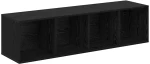 vidaXL Σετ επίπλου τηλεόρασης 2 pcs Μαύρη δρυς 37 x 37 x 142.5 εκ