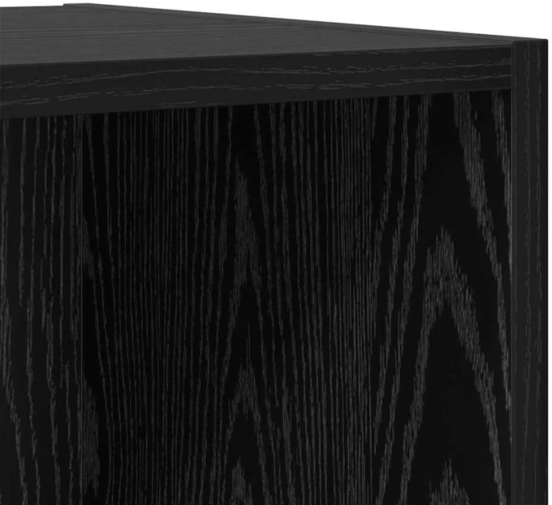 vidaXL Σετ επίπλου τηλεόρασης 2 pcs Μαύρη δρυς 37 x 37 x 142.5 εκ