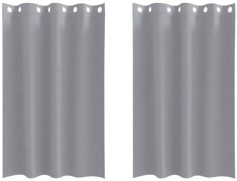 vidaXL Κουρτίνες 2 pcs Ανοιχτό γκρι 175 x 140 εκ. Πολυεστέρας