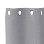 vidaXL Κουρτίνες 2 pcs Ανοιχτό γκρι 175 x 140 εκ. Πολυεστέρας