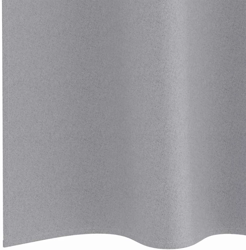 vidaXL Κουρτίνες 2 pcs Ανοιχτό γκρι 175 x 140 εκ. Πολυεστέρας