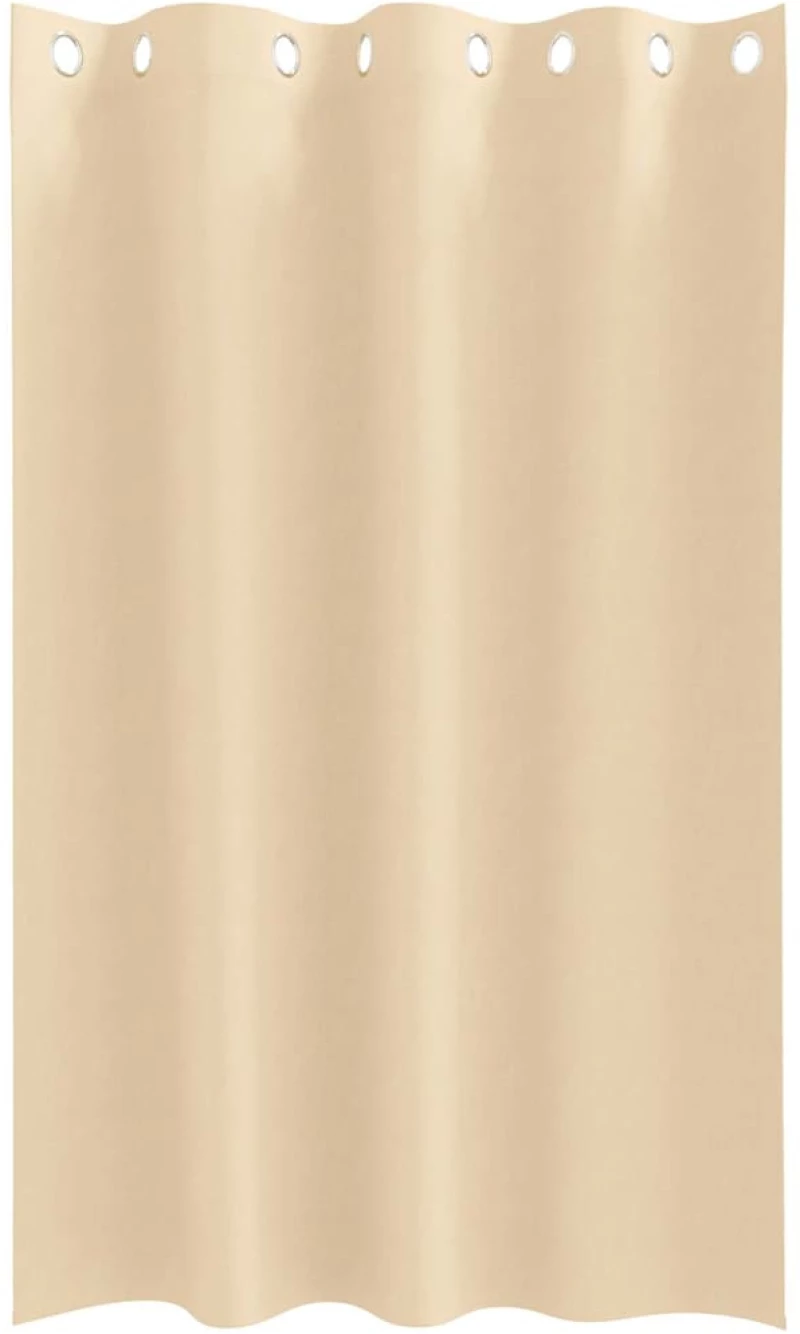 vidaXL Κουρτίνες με κουρτίνες 2 pcs Κρεμ 175 x 140 εκ. Πολυεστέρας