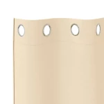 vidaXL Κουρτίνες με κουρτίνες 2 pcs Κρεμ 175 x 140 εκ. Πολυεστέρας
