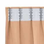 vidaXL Κουρτίνες 2 pcs Ανοιχτό καφέ 225 x 140 εκ. Πολυεστέρας