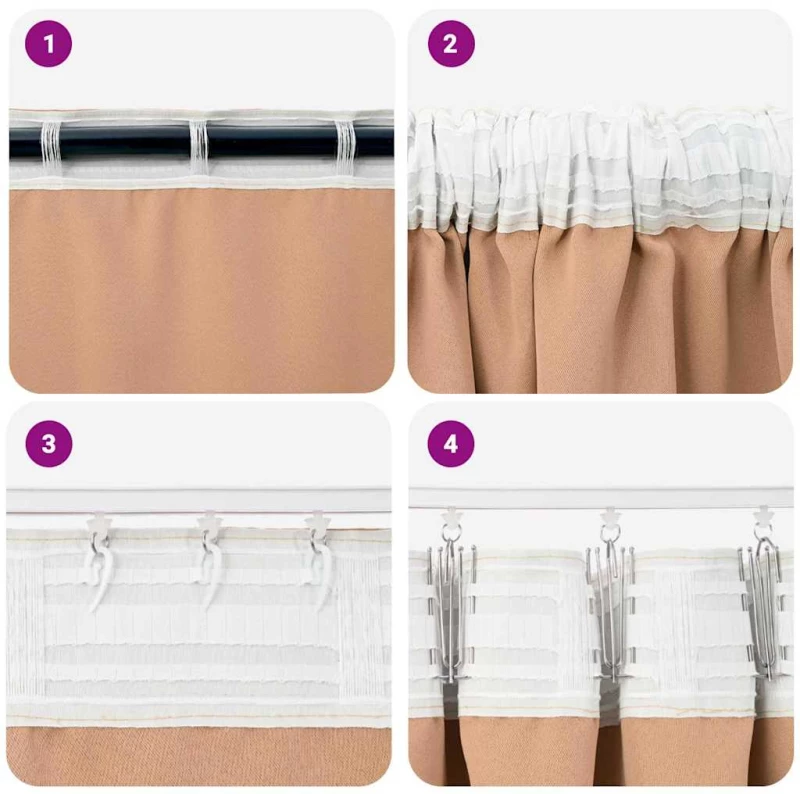 vidaXL Κουρτίνες 2 pcs Ανοιχτό καφέ 225 x 140 εκ. Πολυεστέρας